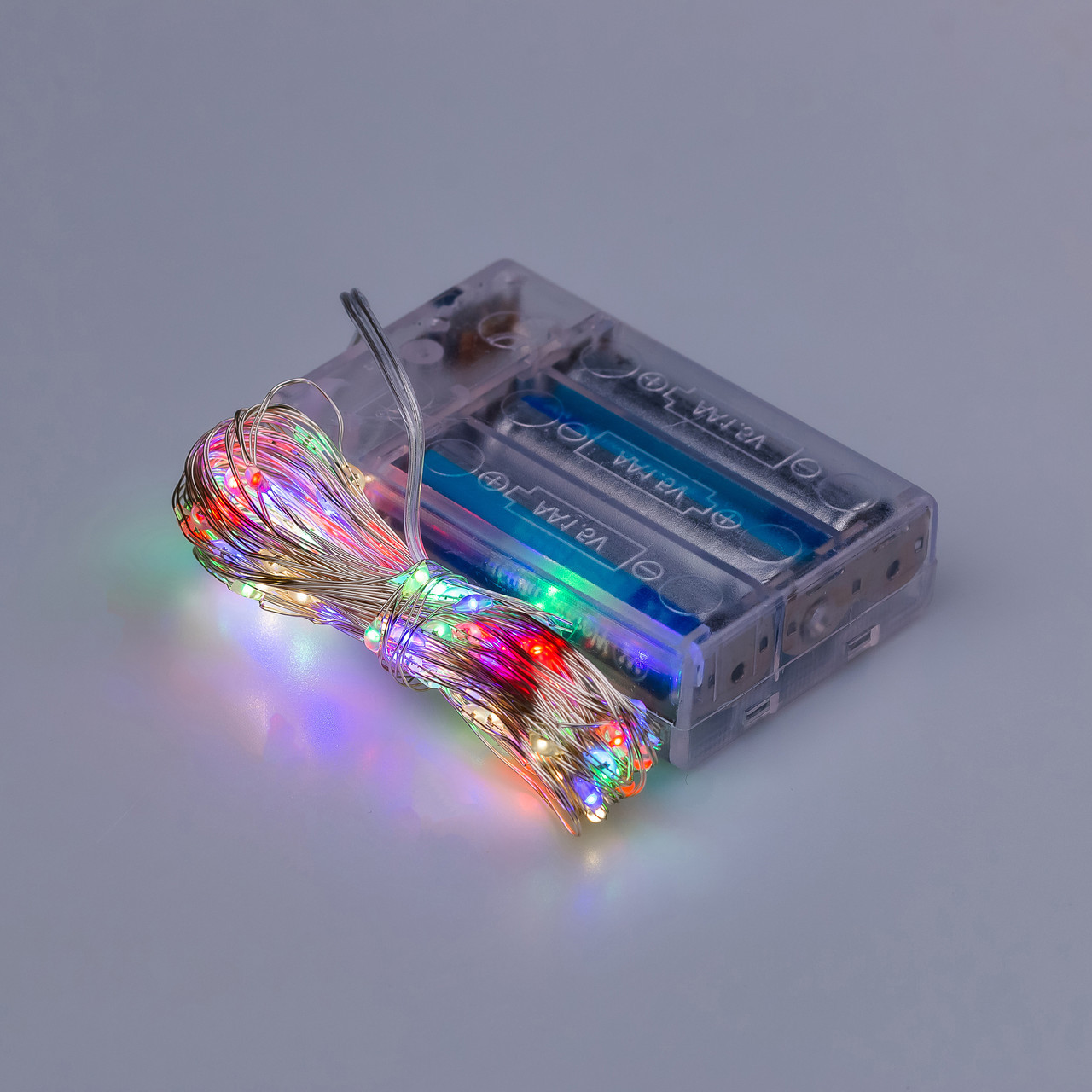 Гирлянда светодиодная на батарейках+USB GarlandoPro 50LED 5м медный провод гирлянды роса