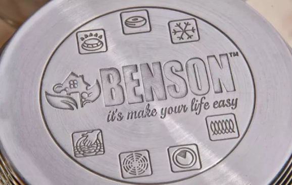 Кухонний набір каструль Benson BN-215 3 шт. об’ємом 11 л, 13 л і 16 л з кришками