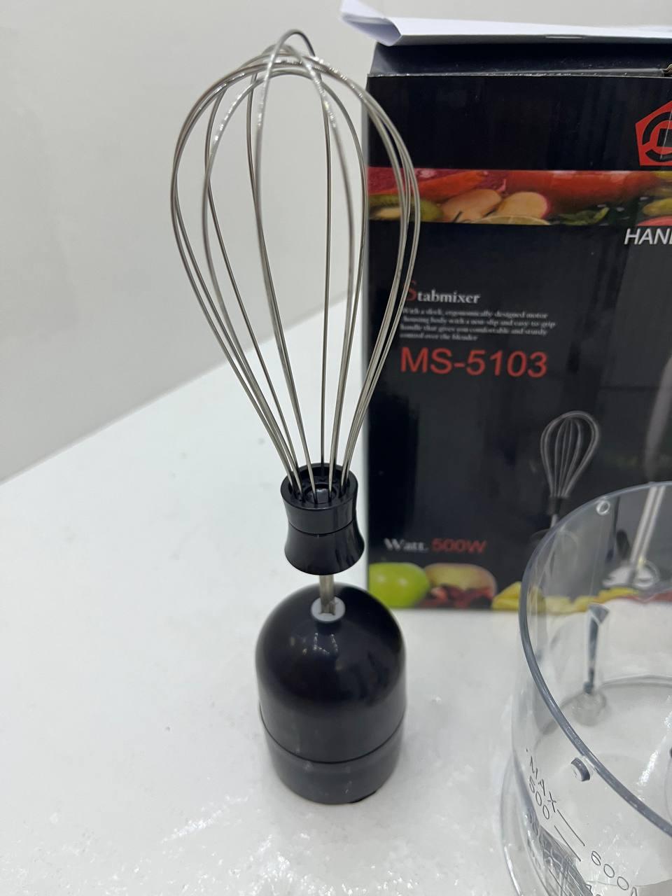 Кухонный блендер Domotec MS-5103 500Вт 3в1 для смешивания и измельчения продуктов