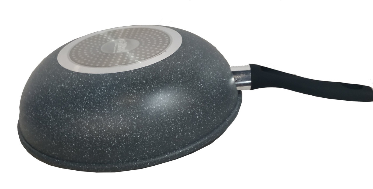 Сковорода WOK Benson BN-487 30 см с трехслойным мраморным покрытием и Turbo Induction