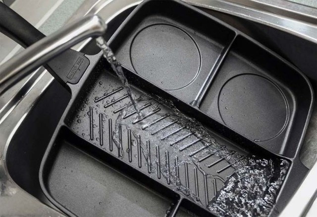 Багатосекційна сковорода Magic Pan 5 в 1 з антипригарним покриттям, чорна