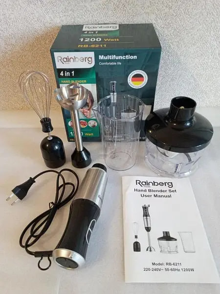 Блендер погружной 4в1 Rainberg RB-6211 1200W