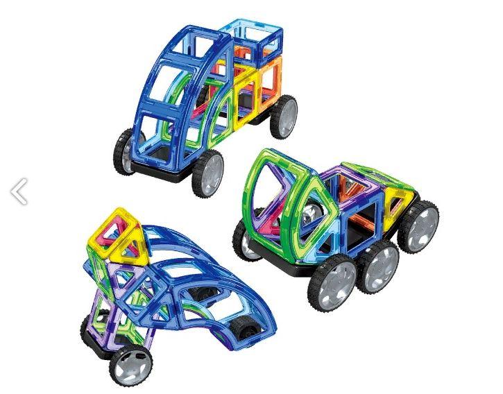 Конструктор LT3003 магнитный, транспорт, 87 деталей Magnit/Magical/LIMO TOY