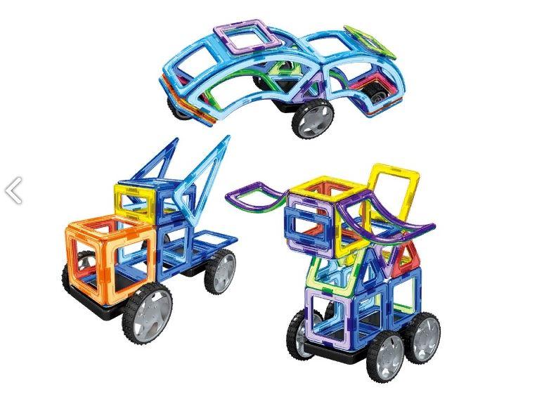 Конструктор LT3003 магнитный, транспорт, 87 деталей Magnit/Magical/LIMO TOY