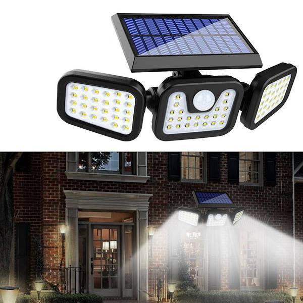Світлодіодний вуличний ліхтар Split Solar Wall Lamp NF-866/1725 (FL-1725A) на сонячній батареї з датчиком руху