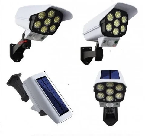 Уличный фонарь на солнечной батарее с датчиком движения и пультом SOLAR MONITORING LAMP CL-877A в виде камеры