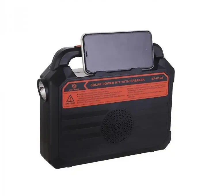 Кемпінговий ліхтар на сонячній батареї EASY POWER EP-0198 Bluetooth/MP3/FM/TF/USB/Power Bank/3 лампочки