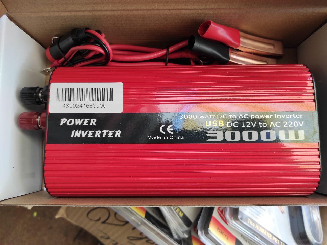 Інвертор напруги 12V-220V 3000