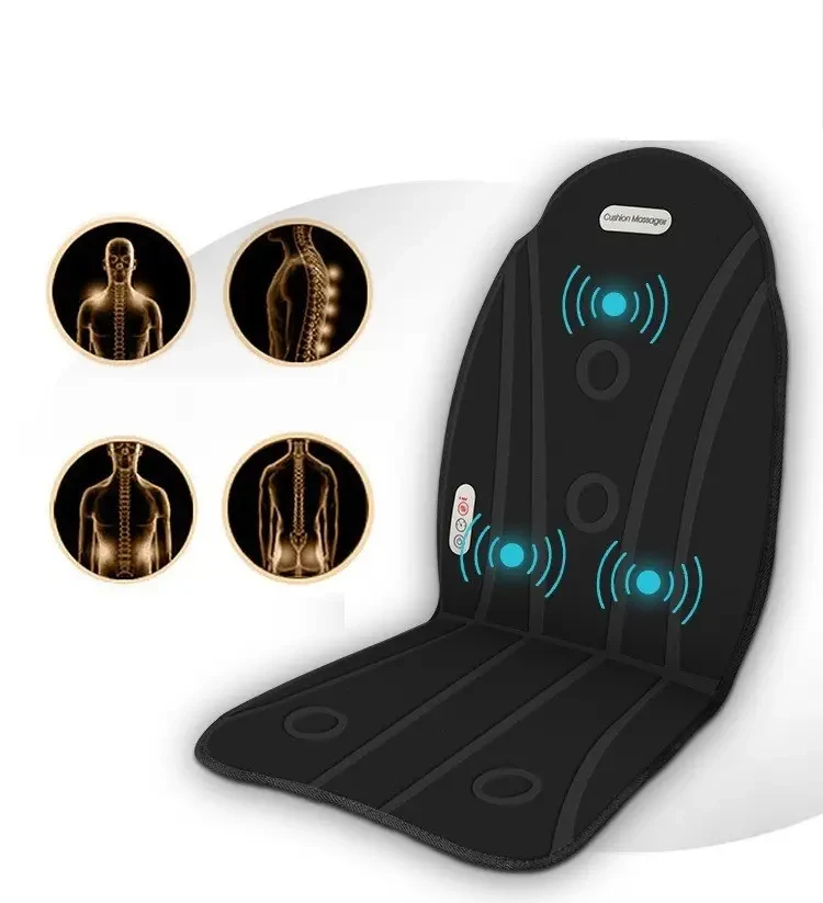 Масажна накидка на крісло з підігрівом Seat Cushion Massage 2 в 1