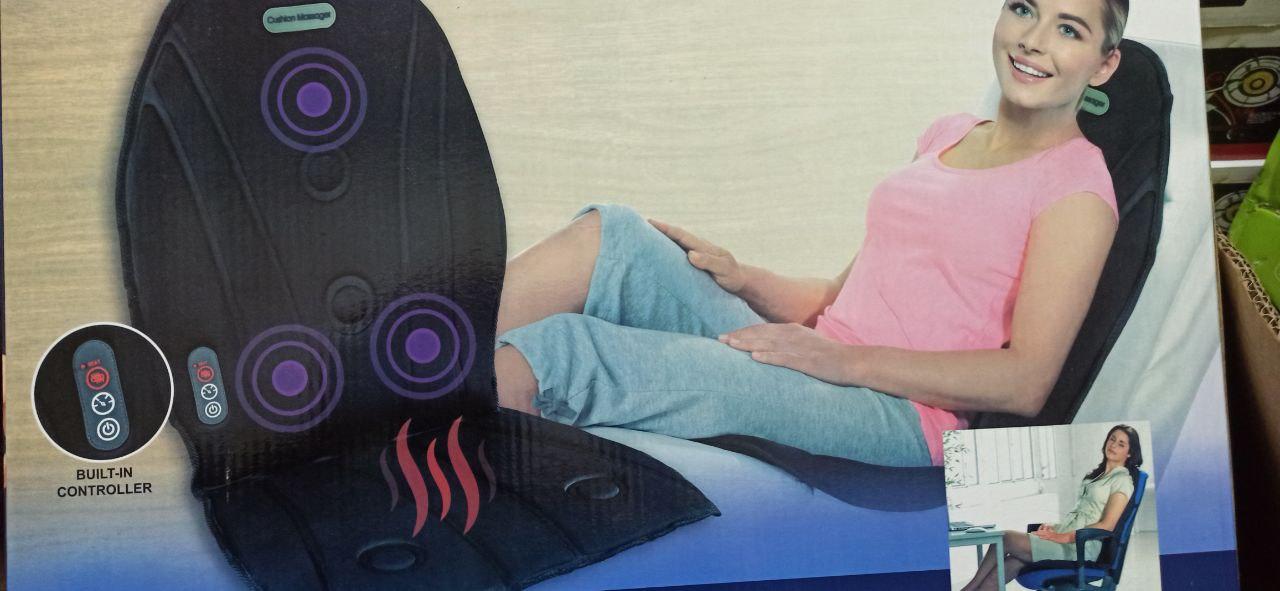 Масажна накидка на крісло з підігрівом Seat Cushion Massage 2 в 1
