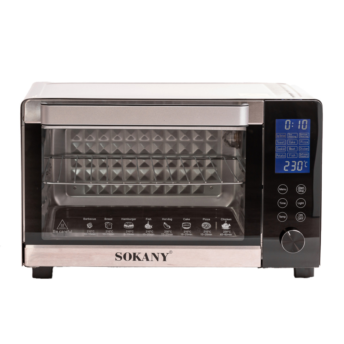 Духовка электрическая настольная 1500 Вт 35 л электропечь для дома с таймером SK-10009