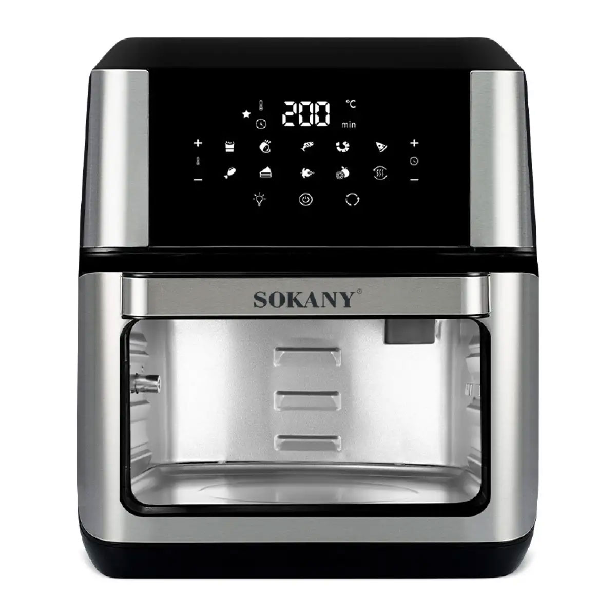 Мультипечь SOKANY SK-ZG-8029 | 12 л, 1800 Вт, температура до 200°C, таймер